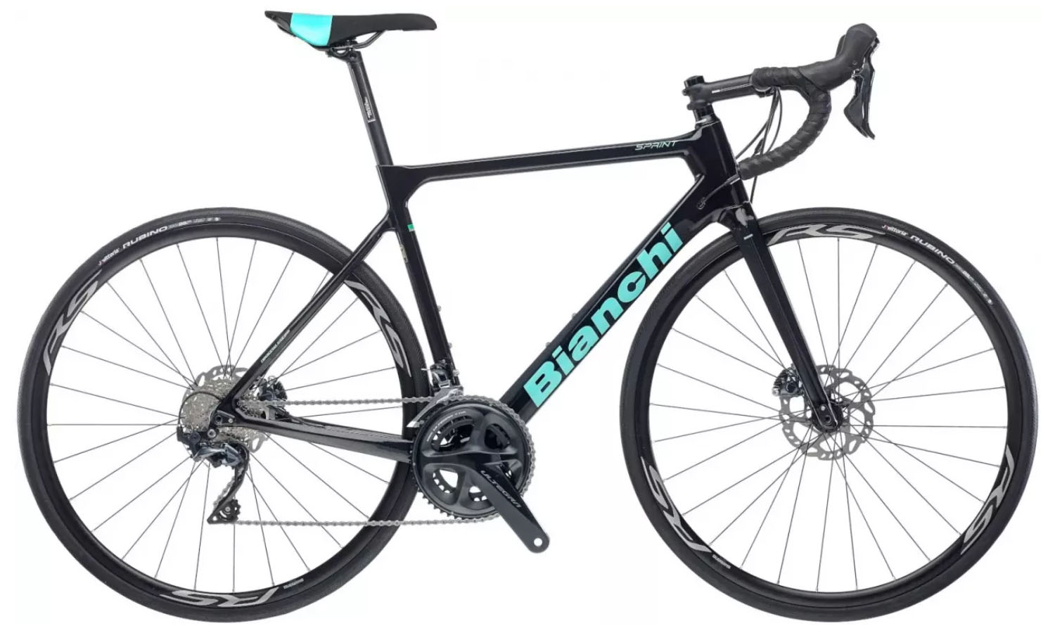 Фотографія Велосипед BIANCHI Sprint Ultegra 11s Disc CP Road Black Розмір рами 57